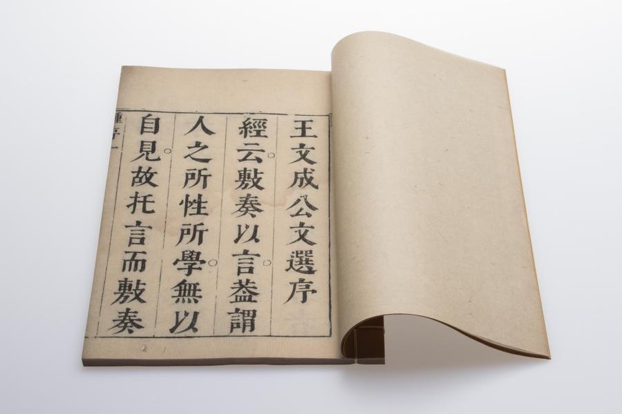《王文成公文选》八卷 第一册 钟序 (一),王阳明,王守仁,阳明文化