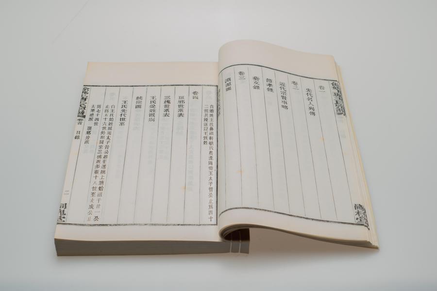 《余姚上塘王氏宗谱》十四卷《首》一卷《末》一卷 第一册 目录 (一),王阳明,王守仁,阳明文化