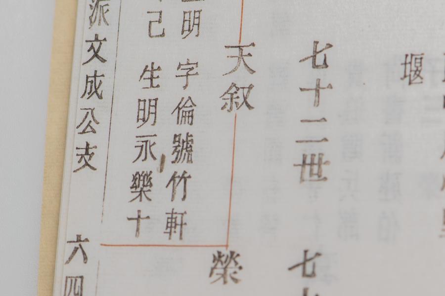 《余姚上塘王氏宗谱》十四卷《首》一卷《末》一卷 第一册 重要内容十三 卷四 三槐派文成公本支 (三),王阳明,王守仁,阳明文化