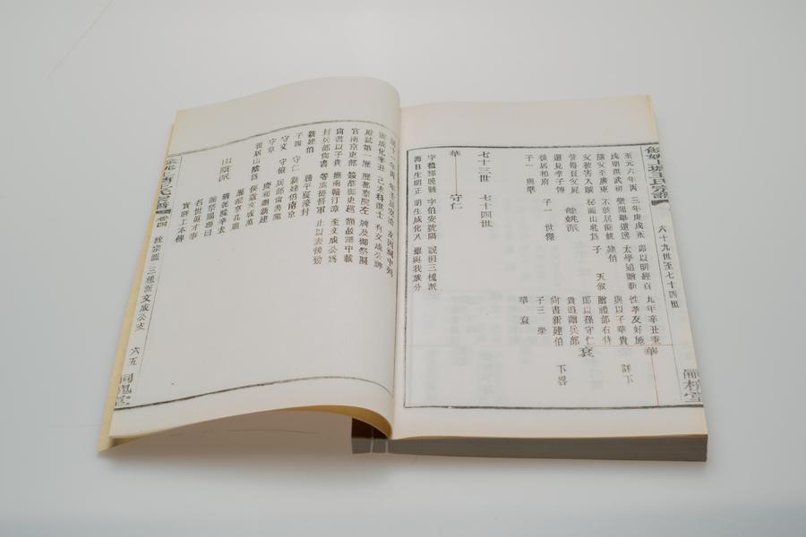 《余姚上塘王氏宗谱》十四卷《首》一卷《末》一卷 第一册 重要内容十四 卷四 三槐派文成公本支 (一),王阳明,王守仁,阳明文化